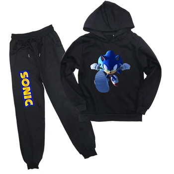 

Spring Autumn Children Clothing Sets Sonic The Hedgehog Kids Clothes Boys Girls Hoodies Pants 2Pcs Tracksuit Outwear Coat 2-14T