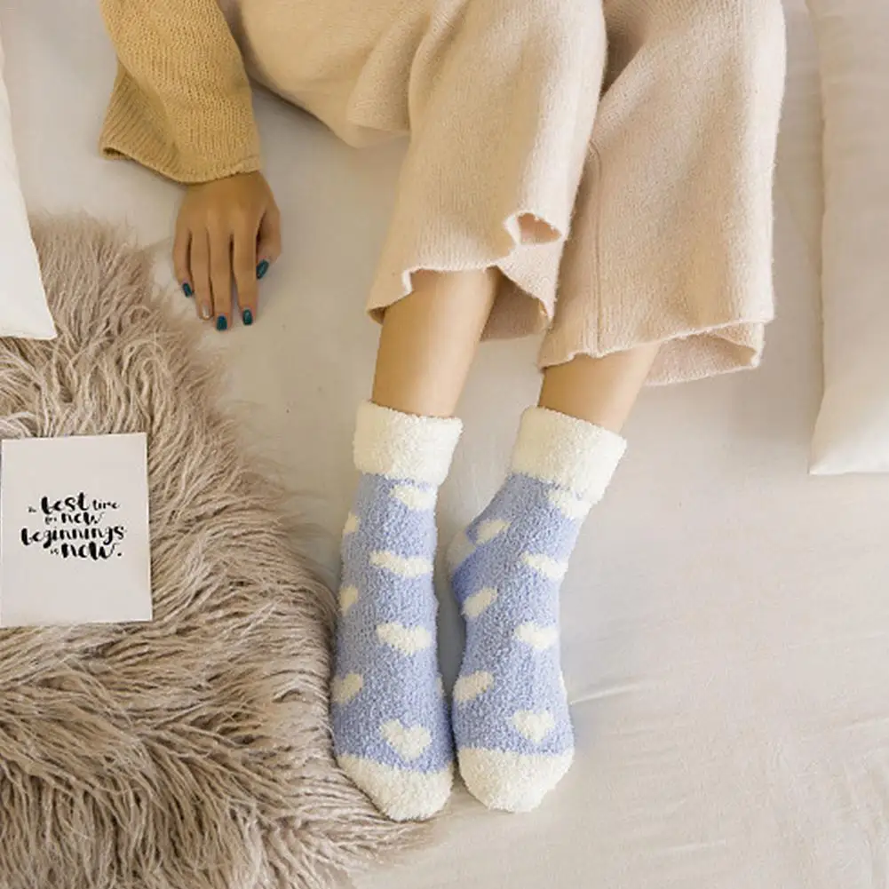 4 пары женских милых мягких пушистых носков ярких цветов коралловые бархатные зимние теплые носки пушистые носки для девочек высококачественные женские носки