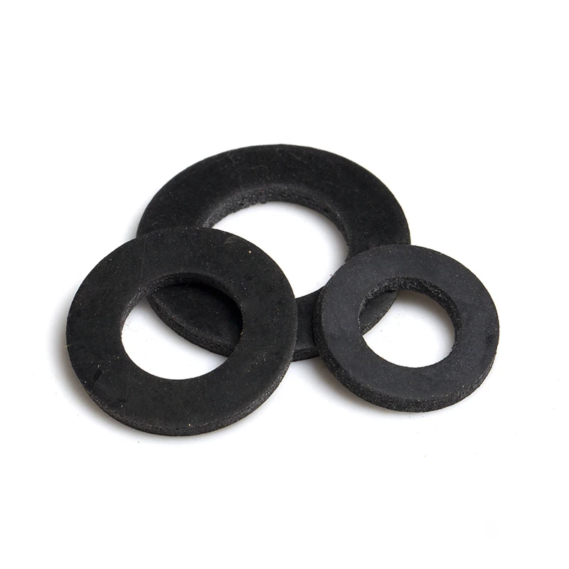

10x 50x 100x Oil Resistant Rubber Sealing Washer Insulation NBR Gasket Flat Spacer 7x3 9x4 10x5 12x4 31x25mm x 1mm Black