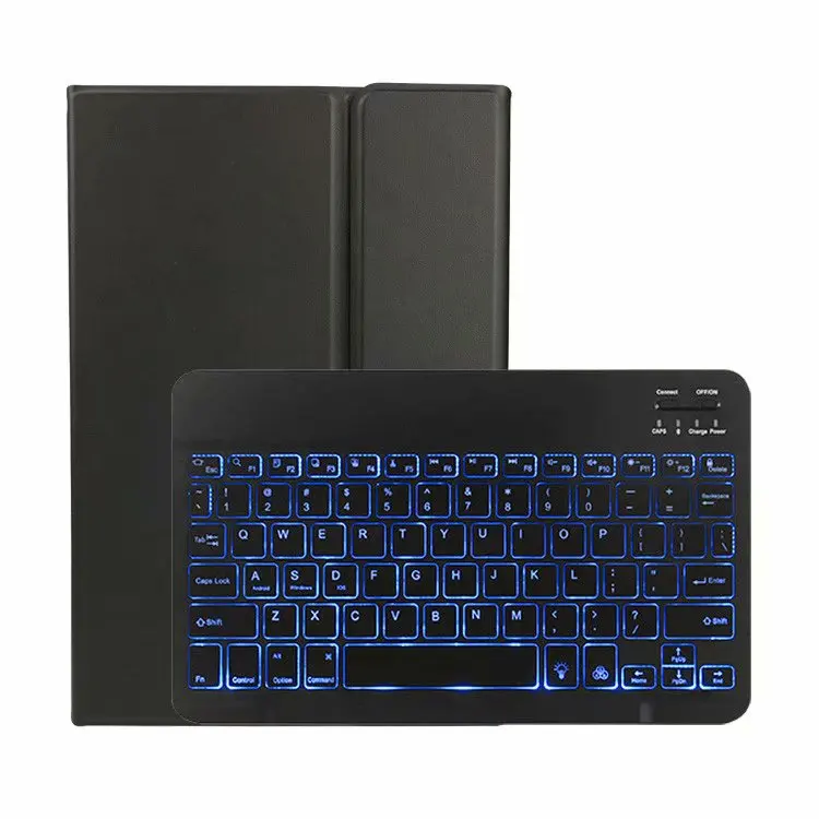 7 видов цветов клавиатура с подсветкой Магнитный чехол для Samsung Galaxy Tab S6 10,5 SM-T860 SM-T865 T860 чехол из искусственной кожи Подставка Funda - Цвет: English keyboard