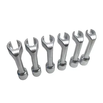 

6 Pcs Fuel Injector Injection Sockets L-Type Wrench Open Ended Ring Wrench 1/2\"