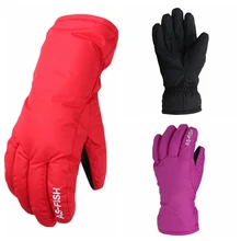 Мужские, женские, детские перчатки для катания на сноуборде, лыжах, Сверхлегкие Водонепроницаемые зимние теплые флисовые перчатки для езды на мотоцикле, снегоходе