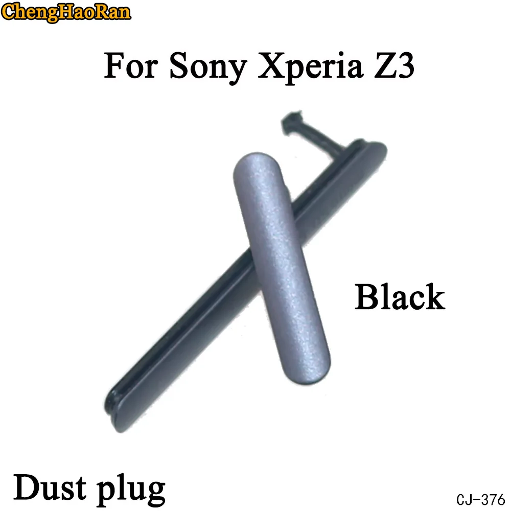 ChengHaoRan микро CD USB разъем для зарядки пылезащитный чехол для Sony Xperia Z2 Xperia Z3 пылезащитный Разъем sim-карты - Цвет: Xperia Z3-Black