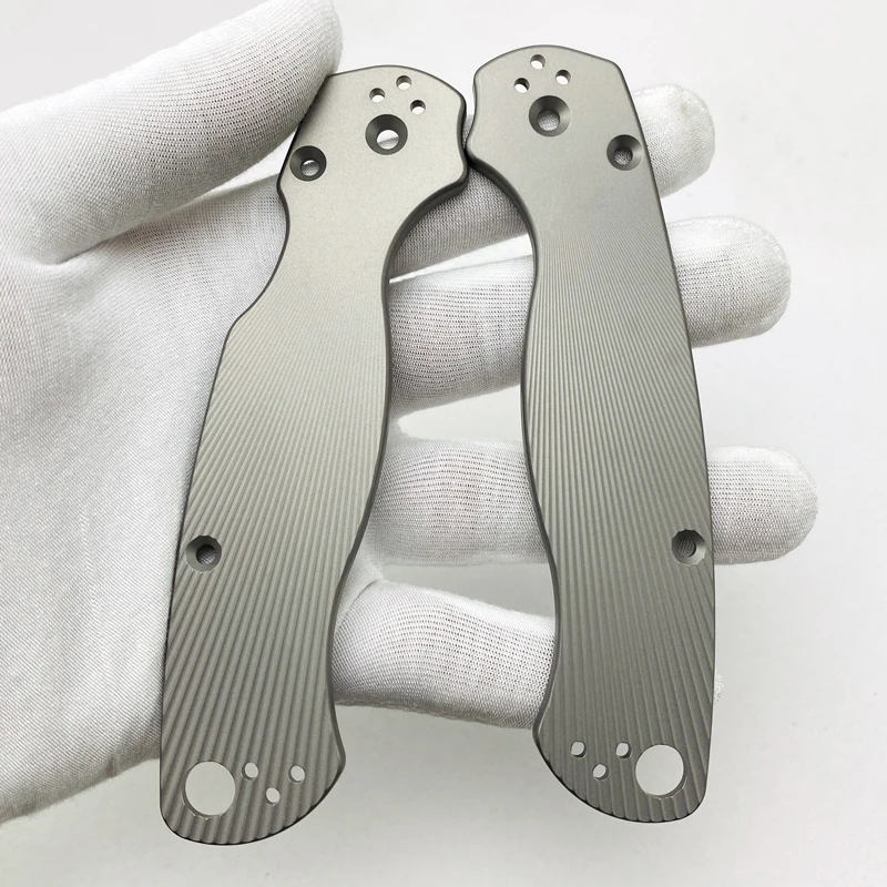 US $41.00 Titanium Alloy Blade Handle Patch For C81 Knife Titanium Alloy Para 2 Patch Diy Accessories