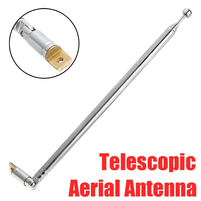 Antena Universal de Radio AM FM 6 secciones de antena telescópica receptor de antena de TV de Radio aérea para Radio de coche - AliExpress Automóviles motocicletas