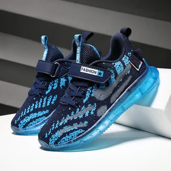 

2020 Autumn School Boys Shoes Black Walking Children Sneakers Breathable Boy Casual Sneakers For Kids Soft Sole Teenage Trainers