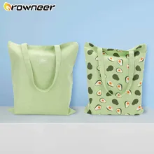 New Millet wheat fabric double-sided dual-use cotton and linen pocket handbag shopping bag reusable storage bag grocery bag