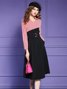 TESSCARA Women Spring Summer Elegant Chiffon Dress Shirt High Quality Office Cocktail Party Robe Femme Ruffle Designer Vestidos