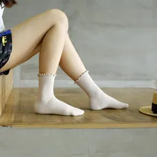 10 пар японских женщин осень и зима груды носков хлопковые носки тонкие вертикальные женские носки без пятки сплошной цвет носки одобрено