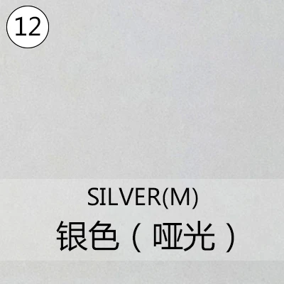 silve(m) 1 лист, 25 см x 100 см, гибкий металлический винил с теплопередачей, эластичная железная пленка для HTV, сделай сам - Цвет: silve(m)