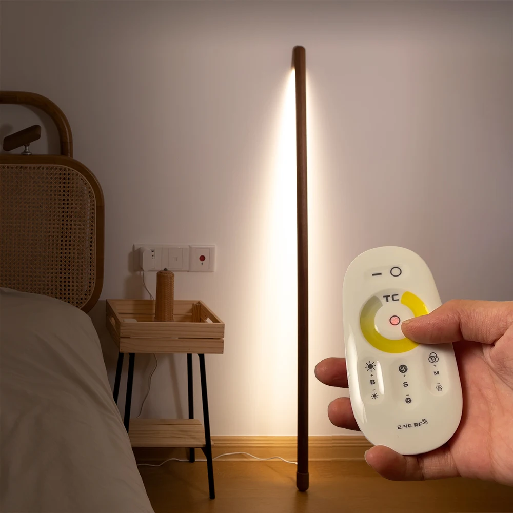 북유럽 블랙 월넛 유럽식 애쉬 스테이 벽 바닥 램프 디자인, 침실 침대 옆 거실 소파 LED 분위기 램프