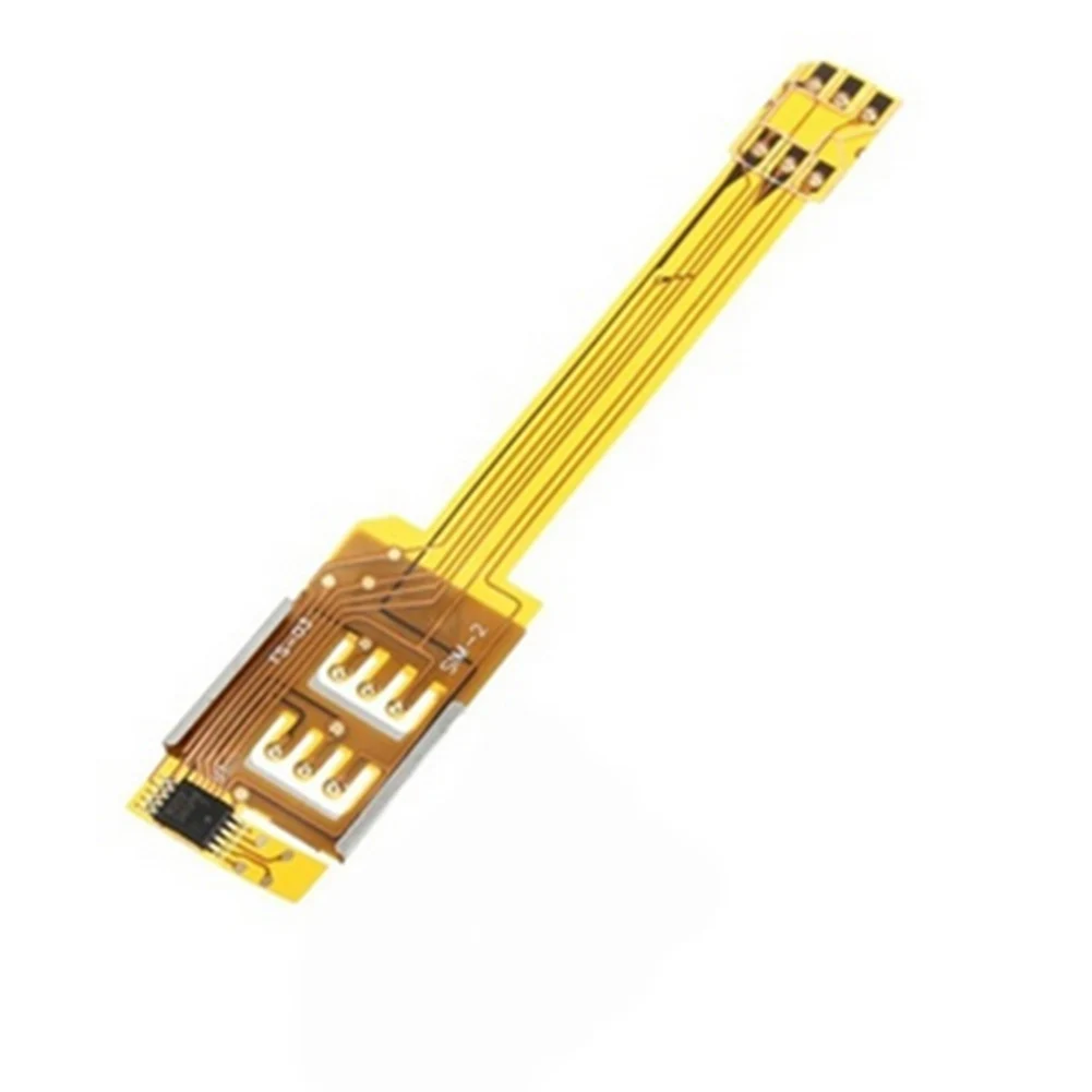 

Mobile Phone Double Dual SIM Card Case Adapter Use Two SIM For iphone 4 4s 5