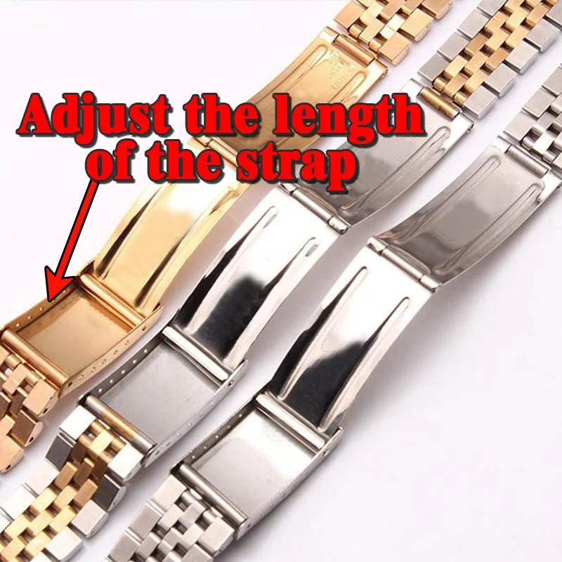Cinturino per cinturini per orologio serie Rolex cinturino con estremità  curva catena assicurazione fibbia accessori per orologi cinturino in  acciaio inossidabile|Watchbands| - AliExpress