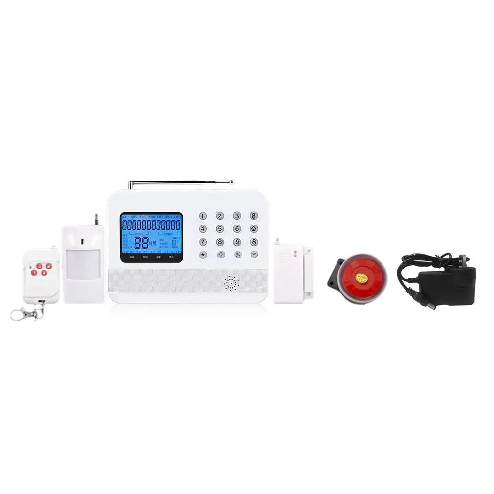 

Portable Wireless Smart Digital GSM Alarm G64 Home Burglar Security Alarm System Detector Sensor Kit Remote Control
