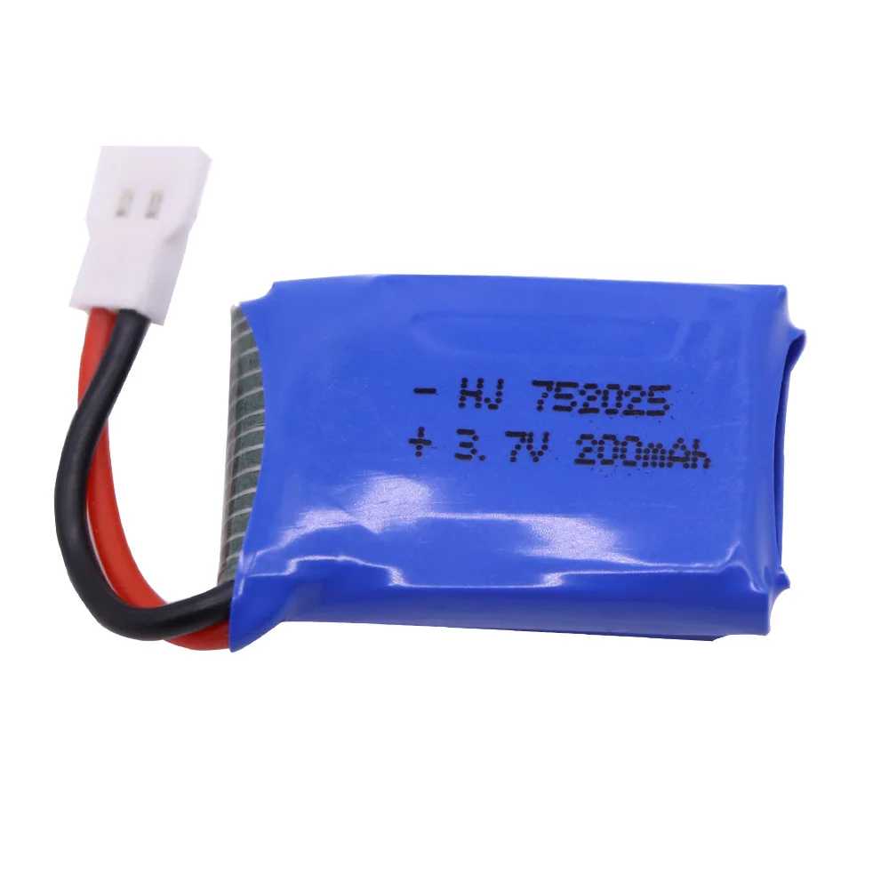 Литий полимерный аккумулятор 3 7 в для Syma X4 X11 X13 RC Quadcopter Drone Parts V 200mah 752025 литий 1 10
