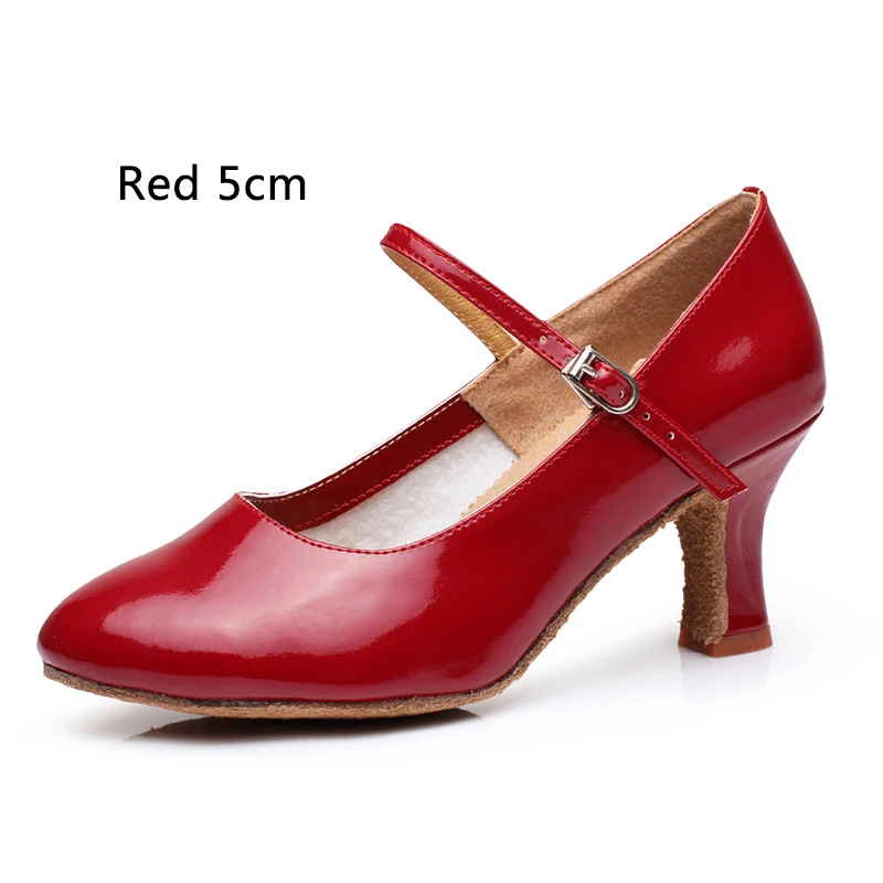 QFL-red 5cm Женская обувь для латинских танцев; zapatos de BAILE latino; профессиональная обувь для латинских танцев; современная танцевальная обувь; женская обувь для выступлений - Цвет: QFL-red 5cm