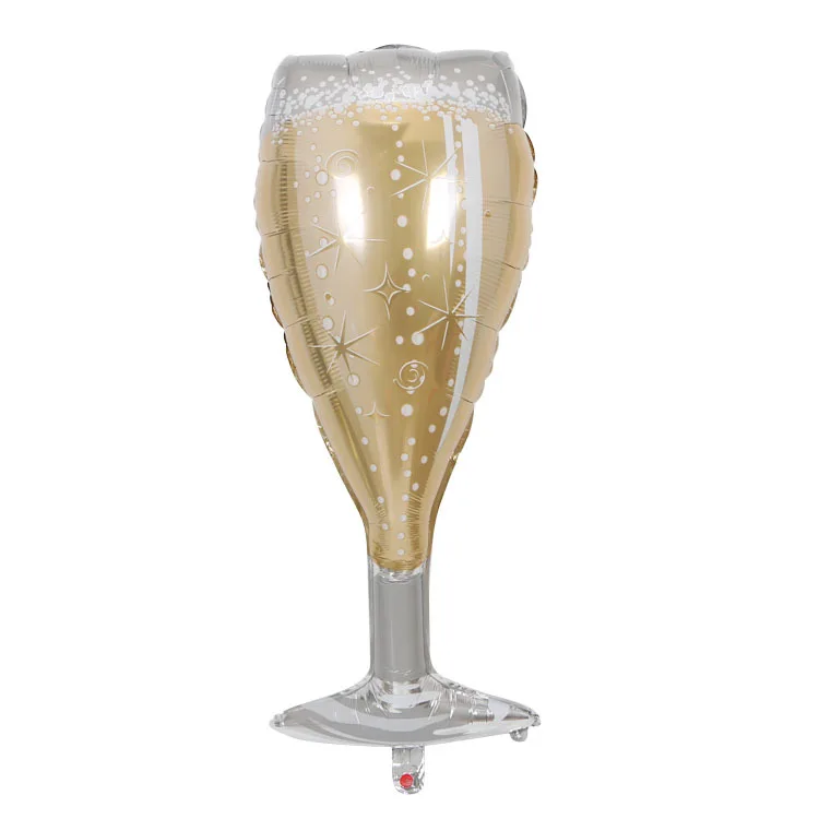 Напрямую от производителя праздничное украшение для вечеринок декоративные принадлежности фольги воздушный шар стиль вина стеклянная бутылка вина алюминий