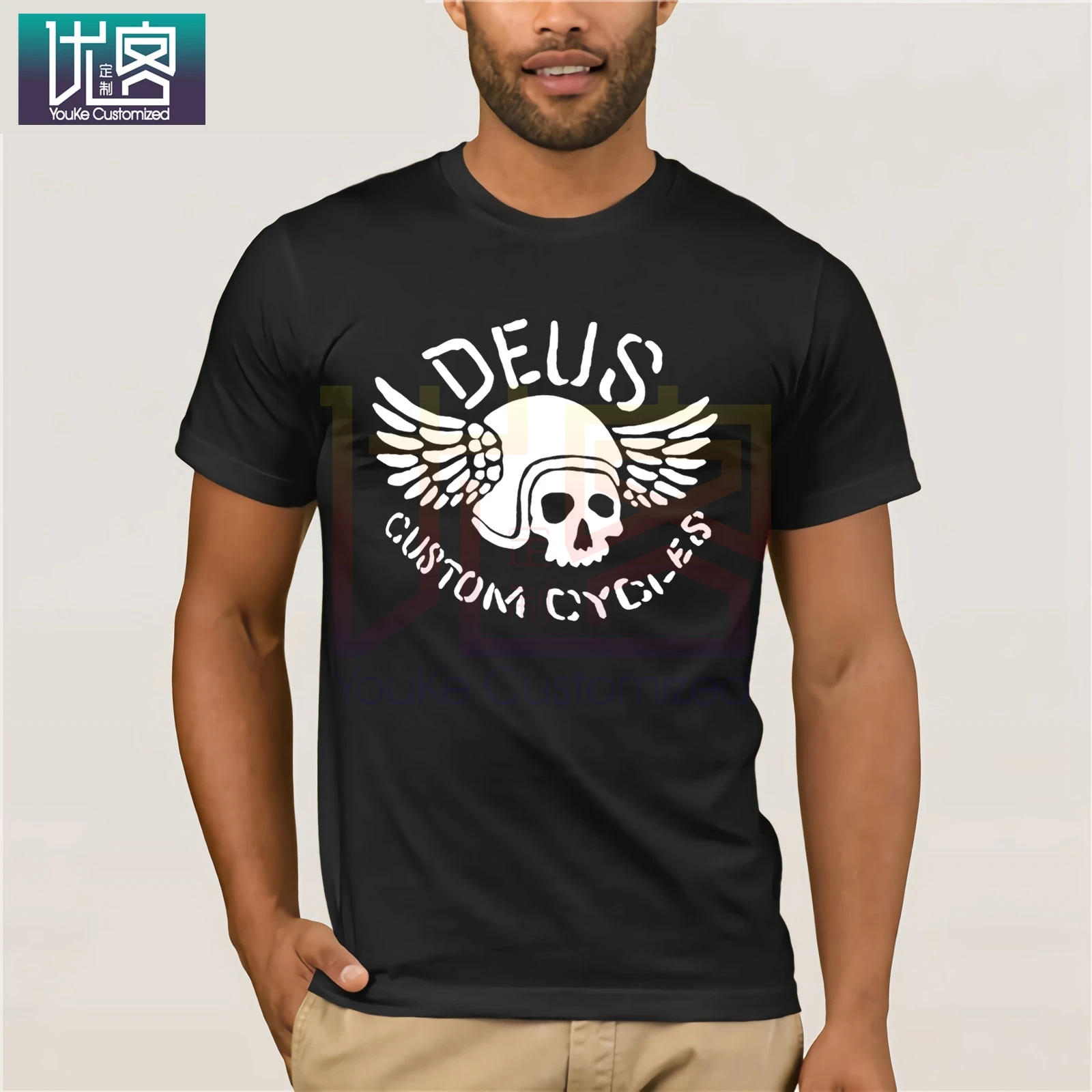 Футболка Deus Ex Machina Fly Dirt темно-синяя Повседневная футболка с коротким рукавом