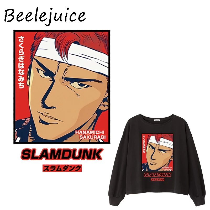 SLAM DUNK мультфильм патчи для одежды DIY класс-термопереводные наклейки декоративные аксессуары