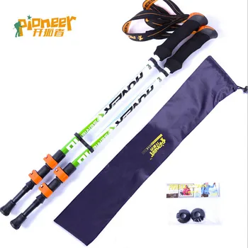 

2020 Carbon Fiber Walking Stick Ultra-light Adjustable Camping Hiking Walking Trekking Stick Alpenstock Climbing Skiing poles