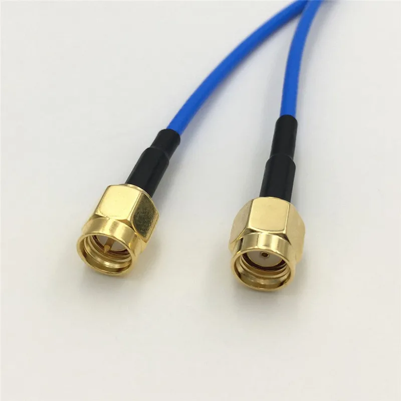 1Pcs Blue RG316 Cable 8Types SMA / RP-SMA Male to Female