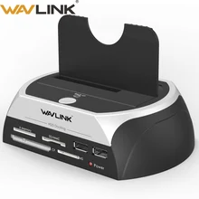Wavlink2." /3,5" SATA HDD док-станция USAP внешний корпус жесткого диска с кард-ридером слот USB2.0 концентратор для Windows Mac