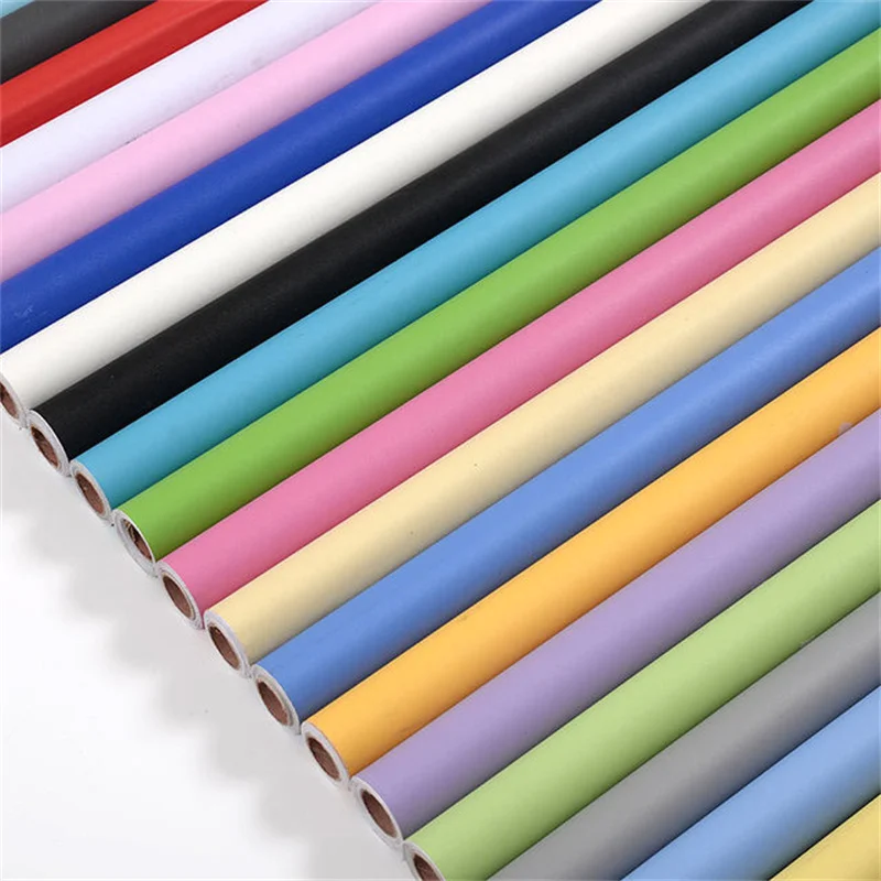 WallPaper DIY Decorative Film PVC Self Adhesive Wall Paper Furniture Renovation Stickers Kitchen Cabinet Waterproof Wallpaper |