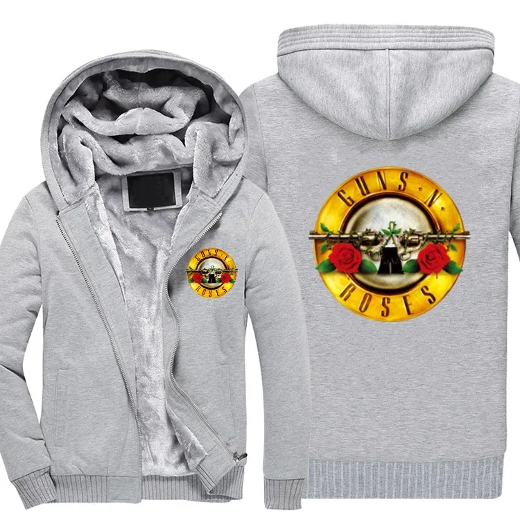 С капюшоном стеганая куртка свитшоты Guns N Roses N 'Roses и новые Five-Di мужские тату свитшот-худи, толстовки