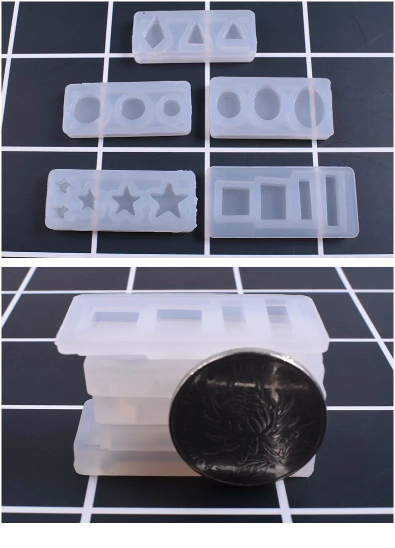 1 шт. прозрачные силиконовые формы в виде геометрического дельфина|Инструменты и