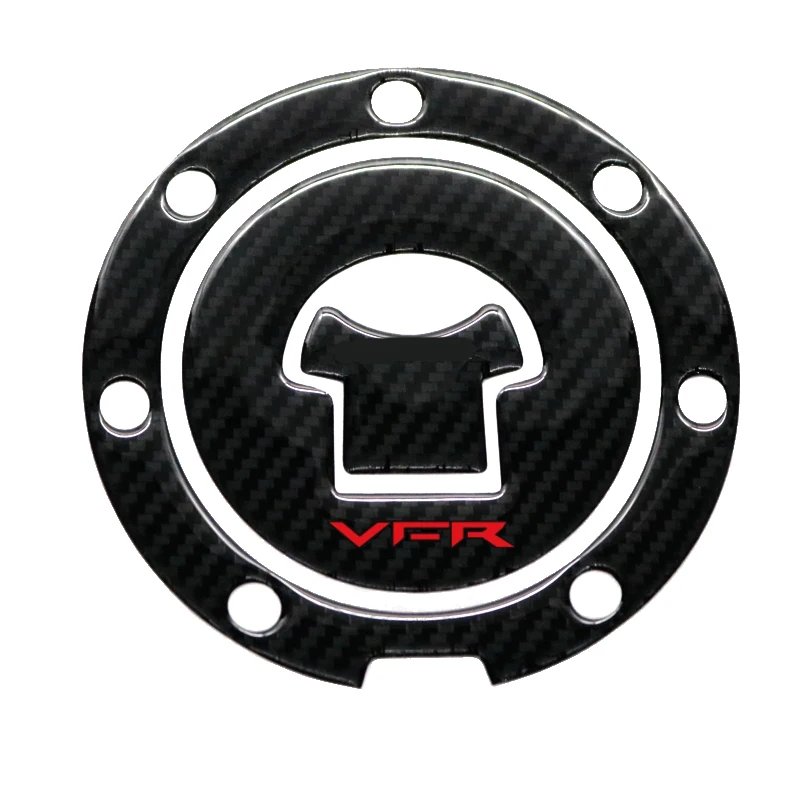3D Carbon-look Motorcycle Fuel Cap Decal Carbon Fiber Sticker Protector