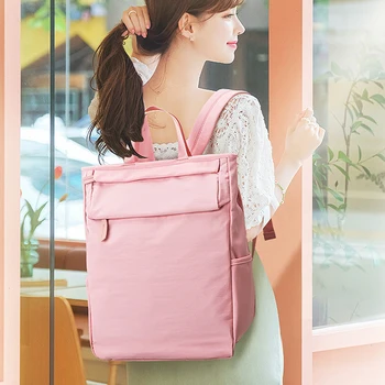 

Pure Color Fashion Mummy Bag New Mother Bag Backpack Large Capacity Convenient Handbag Multi-function Baby Storage Bag