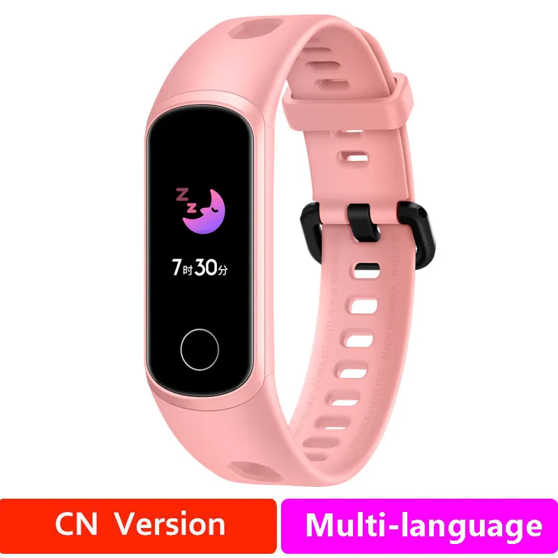 Standardband5iPink Global Honor band 5i, умный Браслет, измеритель уровня кислорода в крови, умные часы, трекер сердечного ритма, контроль музыки, трекер сна, напоминание о звонках - Цвет: Standardband5iPink