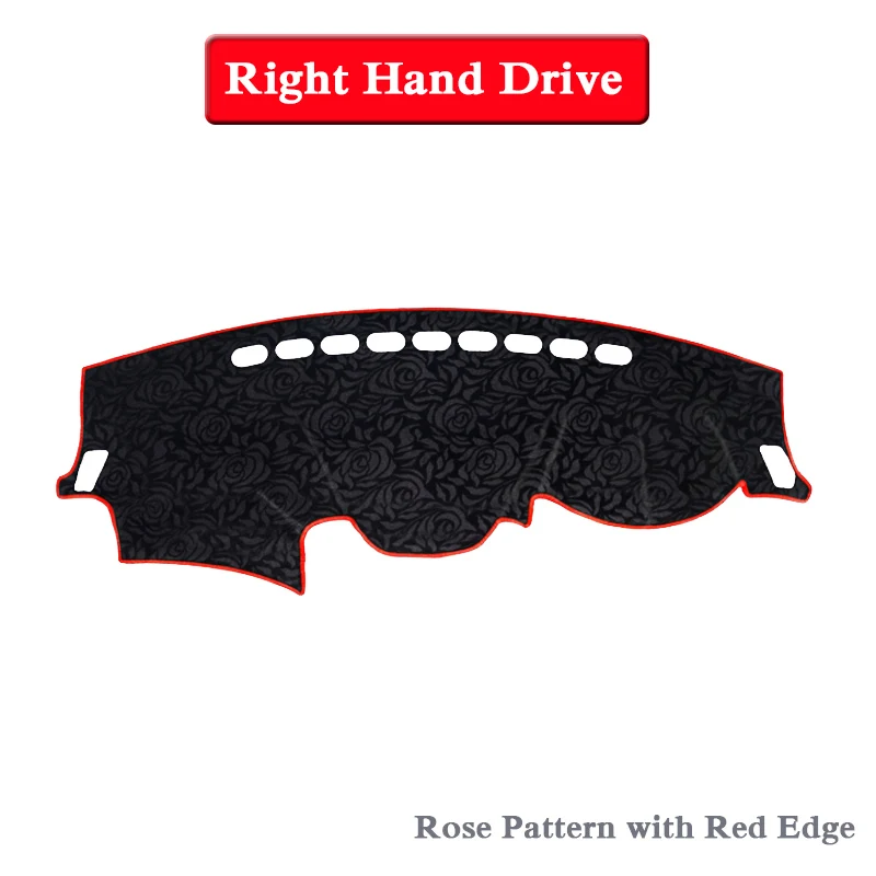 Rose Red RHD Car Styling Dashboard Protective Mat Shade Cushion Pad Rose Carpet For CHANGAN CX70 CX70T-Present RHD&LHD Auto Accessory - Color Name: Rose Red RHD