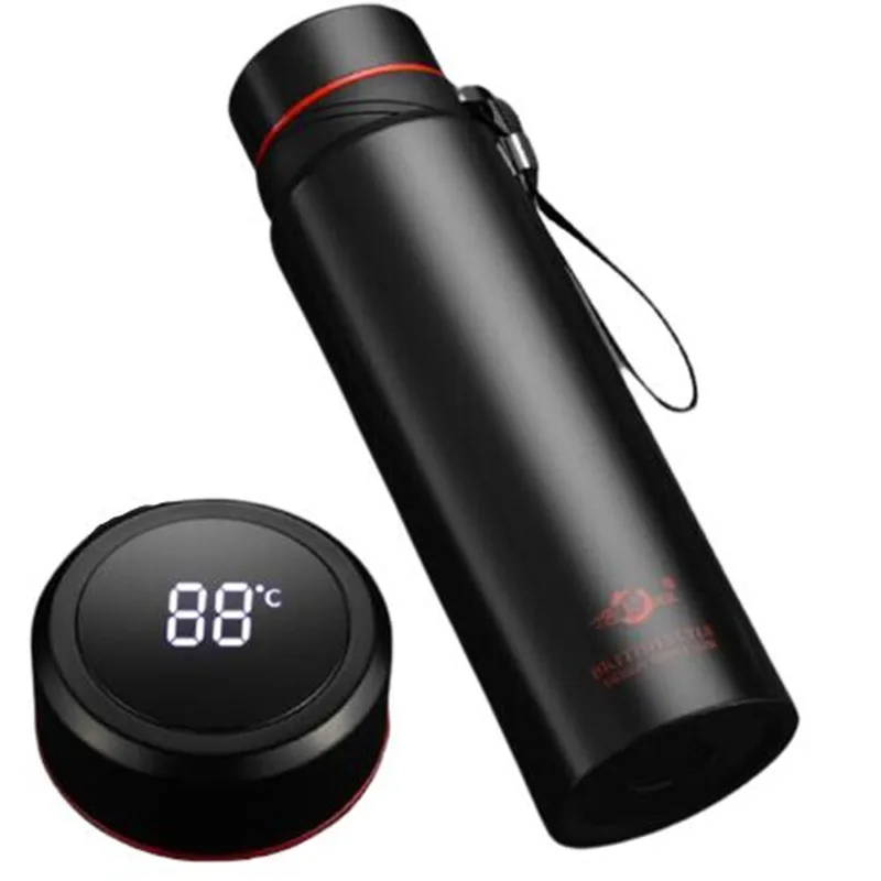 1L Thermos For Tea Vacuum Flasks Temperature Display Smart Stainless Steel Hot Water Bottle Travel Coffee Milk Mug Thermo Cup | Дом и сад