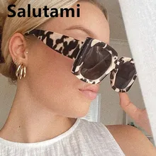 

Vintage Oversized Square Sunglasses For Women New Luxury Brand Lepard Blue Gradient Sun Glasses Female Elegant Eyewear Shades