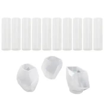 

13 Pcs Transparent Silicone Mould Dried Flower Resin Decorative Craft DIY Stone Mold Assorted Shapes Pendant Mould