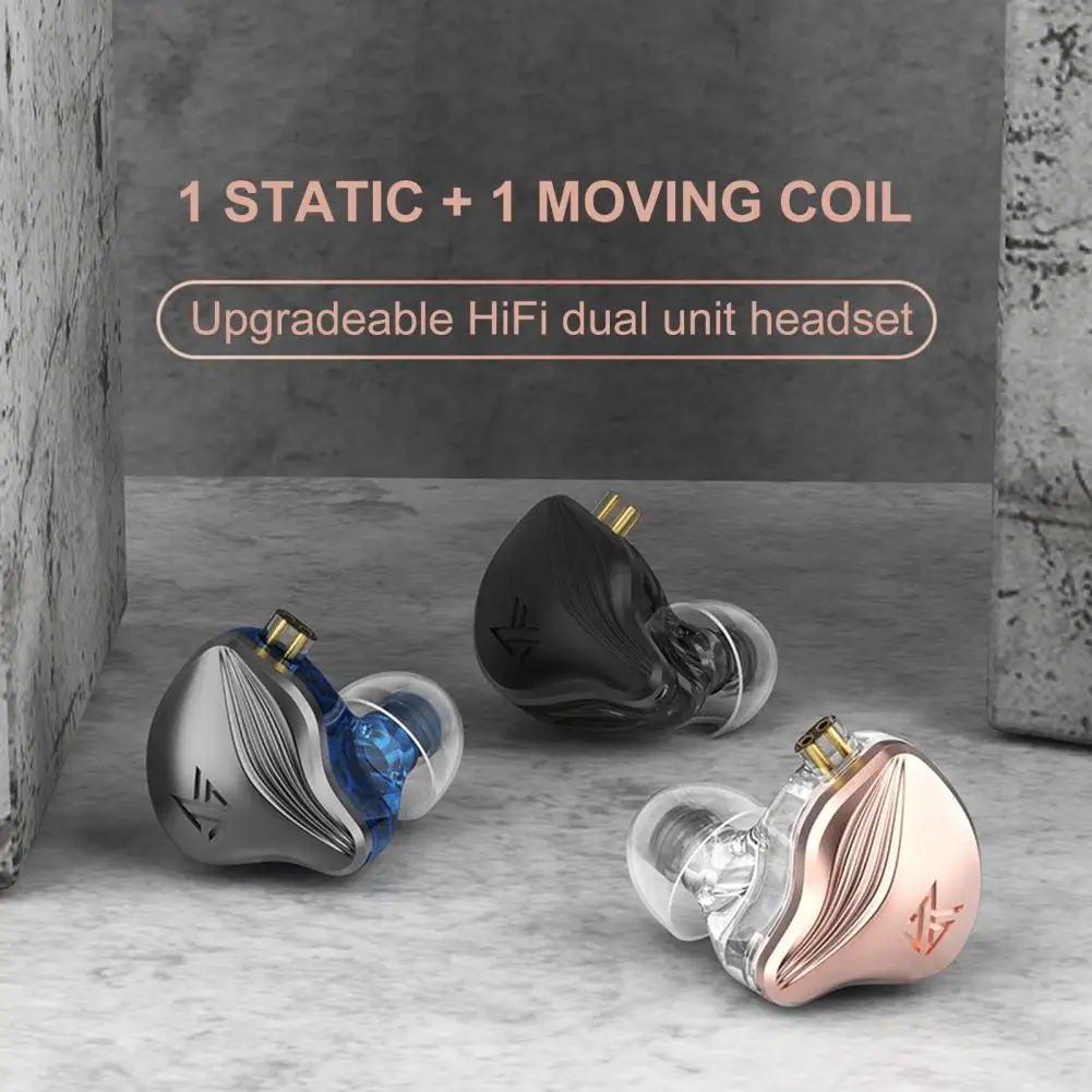 

KZ-ZEX электростатические проводные наушники; Чувствительное шумоподавление; 3,5 мм; Стереонаушники-вкладыши для звонков; Спортивная игровая гарнитура; Наушники