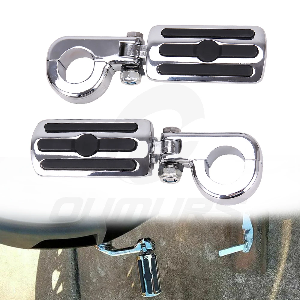OUMURS мотоциклетные подножки 1,2" Highway защита двигателя подножки педали для Harley Touring Road King Honda мотоцикл suzuki