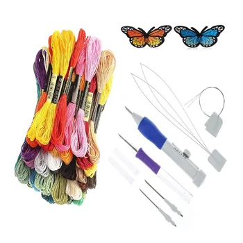 

Magic DIY Hand Embroidery Pen Patch Knitting Sewing Tool Kit Punch Needle B88
