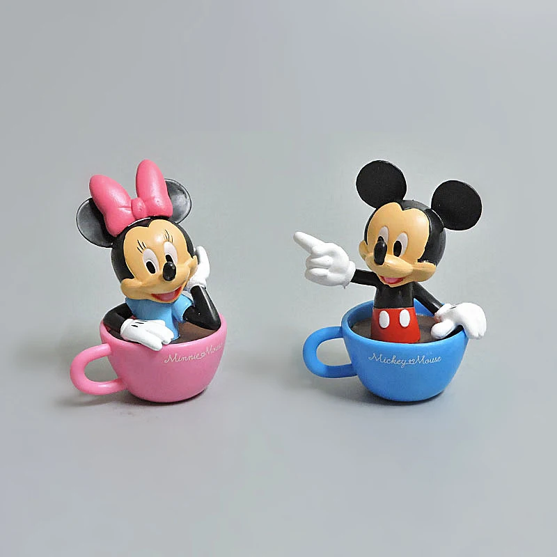 6 шт./компл. в мультяшном стиле, disney Микки, Дональд Дак Для мальчиков и девочек семья, плюшевые игрушки куклы модель Новогодний подарок