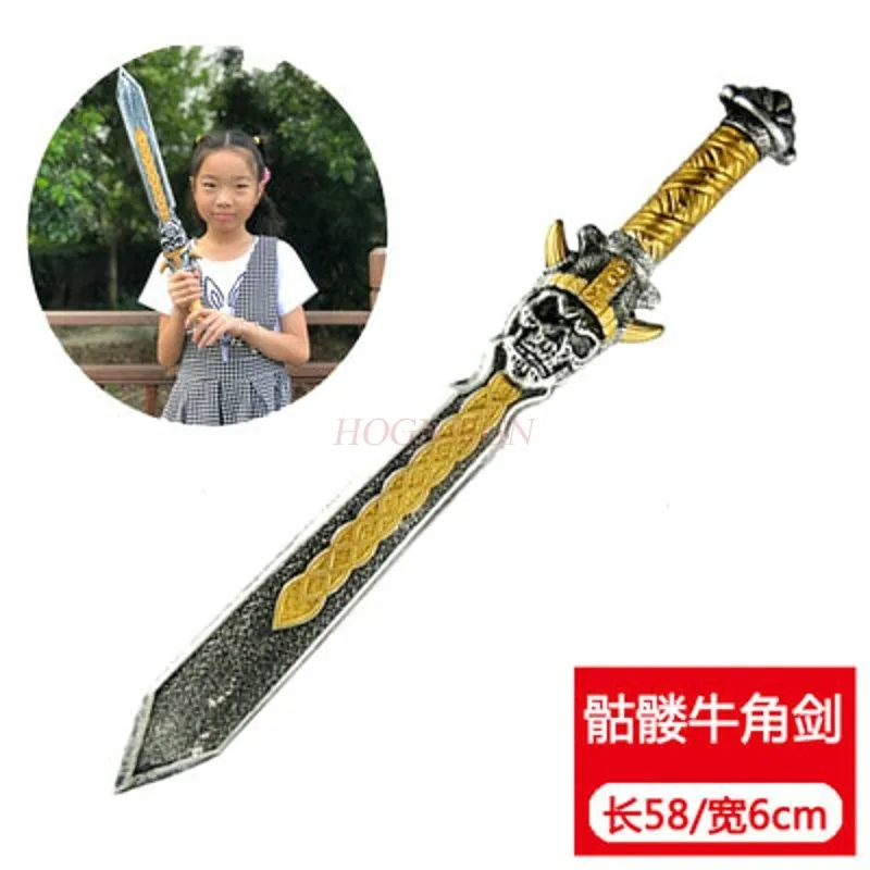 

Cosplay Halloween Sword Pirate Skull Plastic Weapons Movie Anime Party Show Props Children School Stage Performance Toys