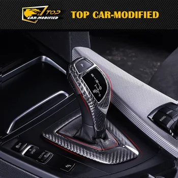 

Carbon fiber interior trims fit for BMW,Refitting carbon fiber Gearshift handle cover for BMW,Modification Shift Lever