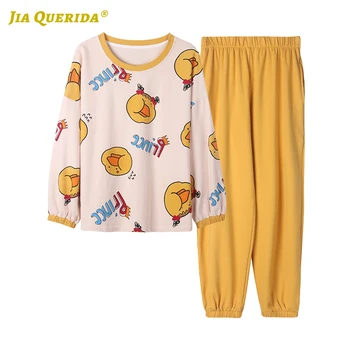 

Long Sleeve Long Pants Sleepwear Fashion Style Ladies Spring Autumn Homesuit Homeclothes Pajamas Set Pj Set Cartoon Printing