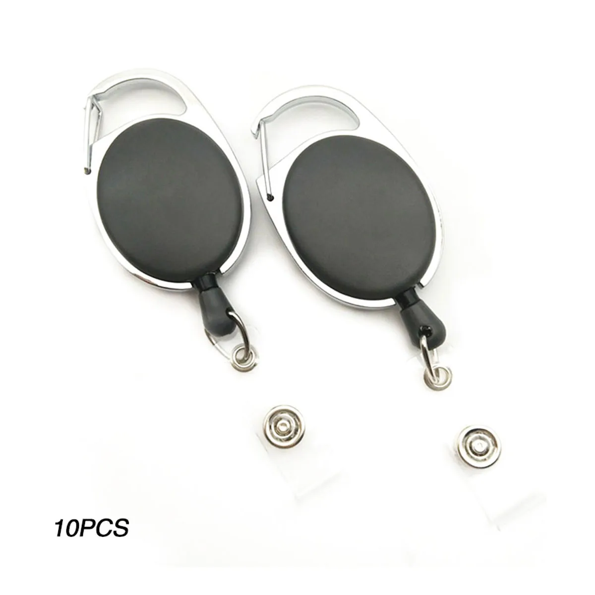 

New Arrival 10pcs Retractable Anti-lost Buckle Lanyard Clip Key Ring Holder Badge Reel Wire Rope Outdoor Sports Safety EDC Tools