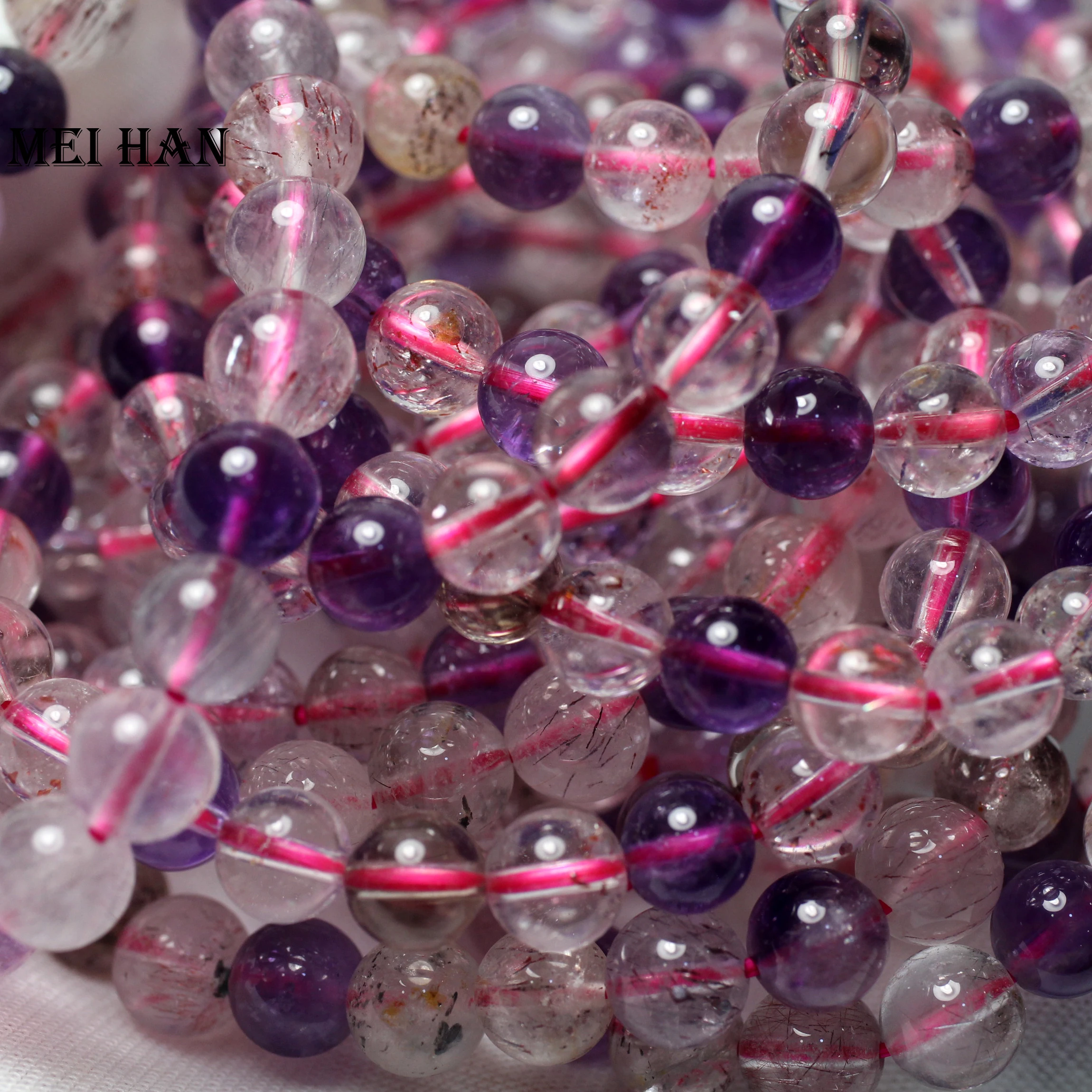 Бесплатная доставка (2 браслета) натуральные круглые бусины диаметром 7 8 мм для