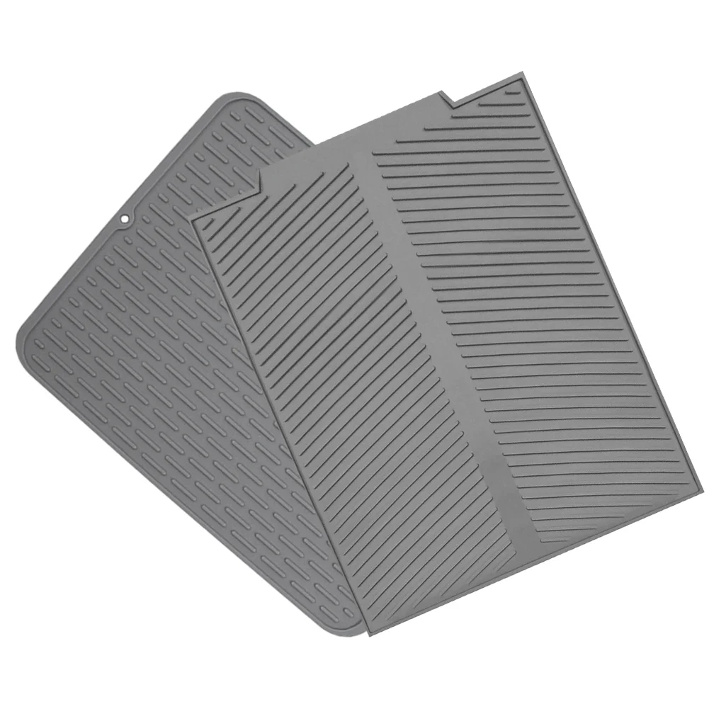 Drying Pad Tableware Dish Draining Mat Home Flexible Multifunction Foldable Cooking Kitchen Keep Clean Silicone Insulation
