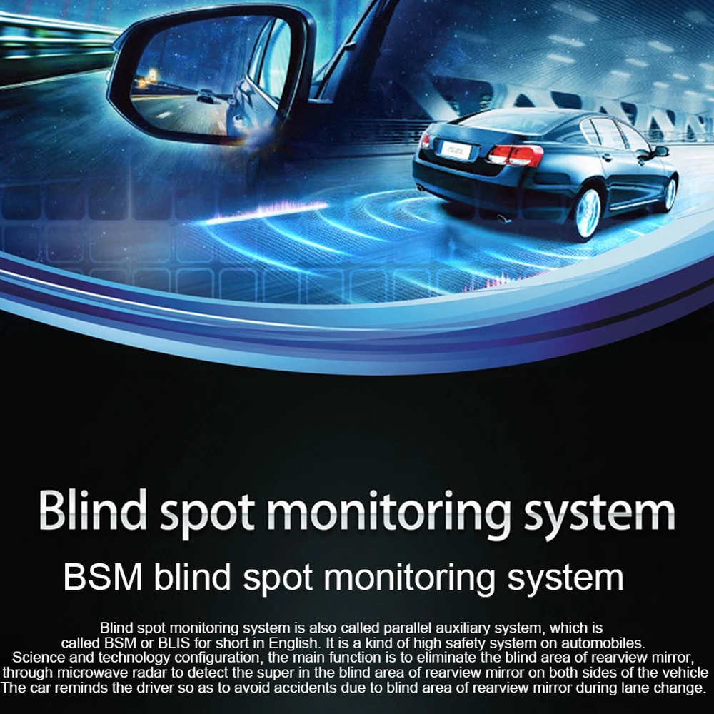 ユニバーサル車の死角検知システム Bsm バックミラー超音波距離支援レーダー自動車運転セキュリティアクセサリー Parking Sensors Aliexpress