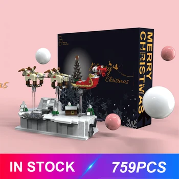 

New Lepinblocks 49007 Pursuit Of Christmas Compatible LegoSet Building Blocks Bricks Best Christmas Gifts Educational Diy Toys