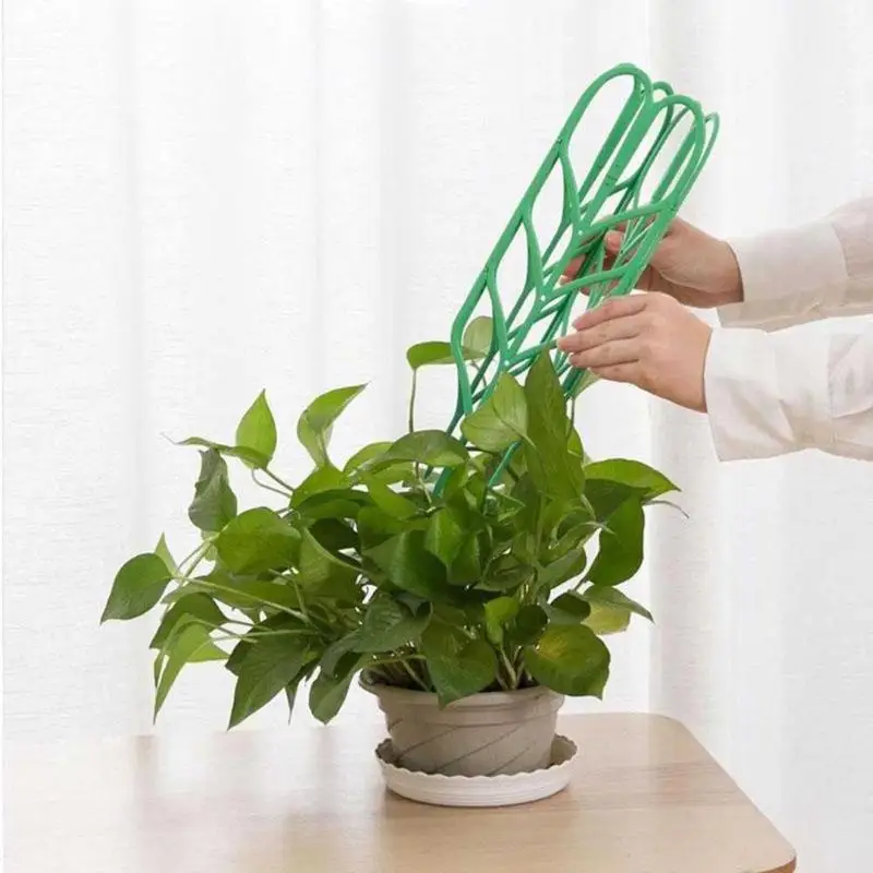 DIY лист форма садовый Треллис растения решетки горшки поддерживает стойку для вьющиеся растения в горшке лозы плюща огурцы садовый инструмент