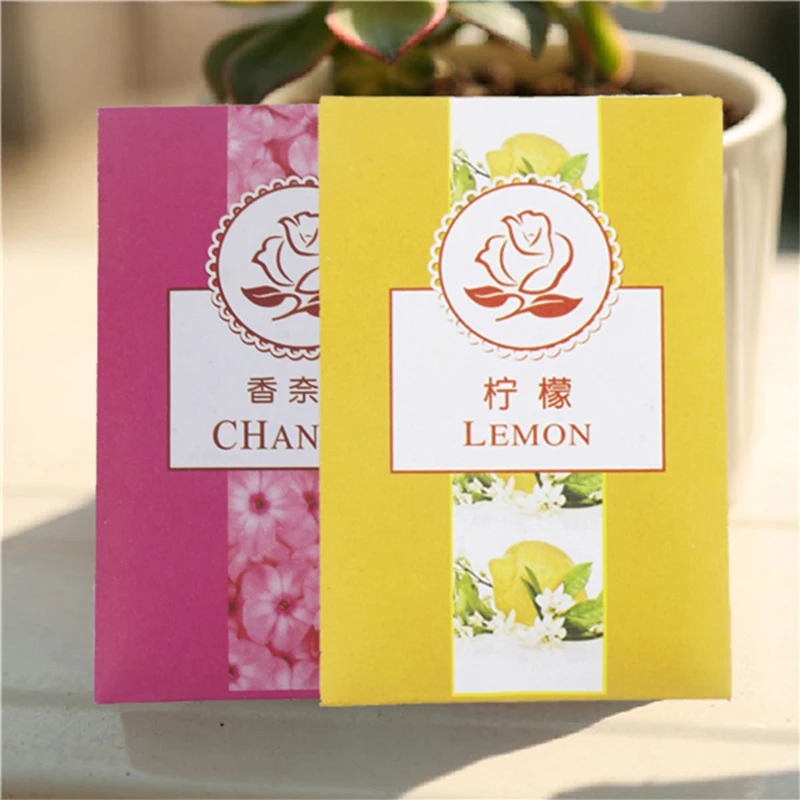 10pcs Fragrance Bag Cabinet Drawer Closet Sachet Air Freshening Paper Bag Fragrance Scented Pocket Incense